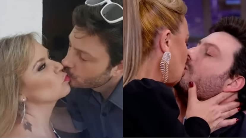 Danilo Gentili tem flagra de selinho em Flor exposto e recebe um beijo mais quente dela no "The Noite" Danilo Gentili tem flagra de selinho em Flor exposto e recebe um beijo mais quente dela no "The Noite"