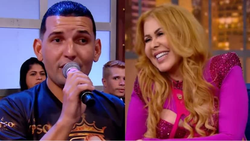 Bruno, fã de Joelma, faz pergunta e coloca cantora em saia-justa Bruno, fã de Joelma, faz pergunta e coloca cantora em saia-justa