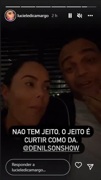 Luciele Di Camargo e Denílson - Foto: Reprodução Luciele Di Camargo e Denílson - Foto: Reprodução