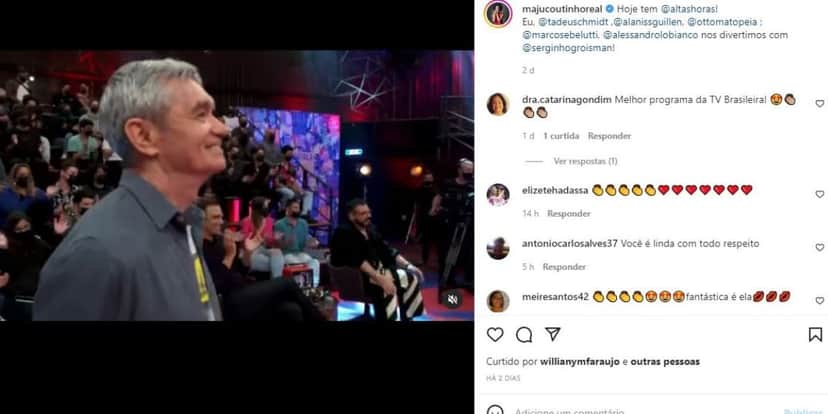 Maju Coutinho confunde nomes (Reprodução) Maju Coutinho confunde nomes (Reprodução)