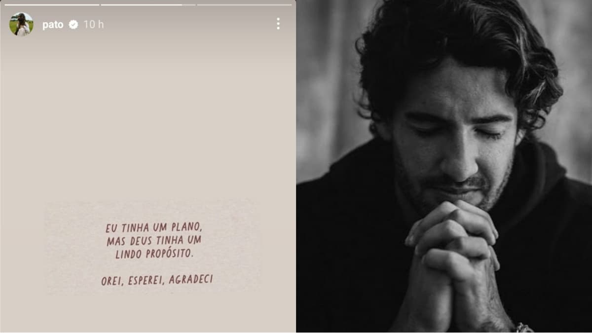 Alexandre Pato posta Storie enigmático sobre fé e demonstra ser um novo homem publicamente Alexandre Pato posta Storie enigmático sobre fé e demonstra ser um novo homem publicamente
