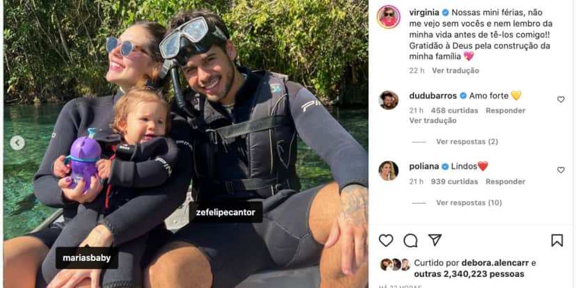 Virgínia Fonseca e Zé Felipe (Reprodução) Virgínia Fonseca e Zé Felipe (Reprodução)