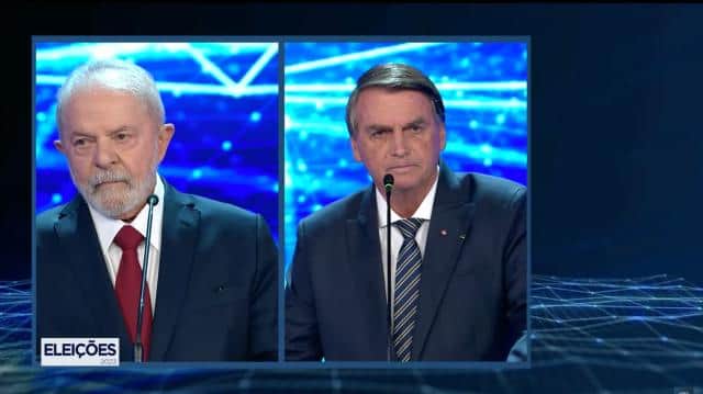 Lula e Bolsonaro compareceram ao primeiro debate, realizado pela Band-Foto: Reprodução Lula e Bolsonaro compareceram ao primeiro debate, realizado pela Band-Foto: Reprodução