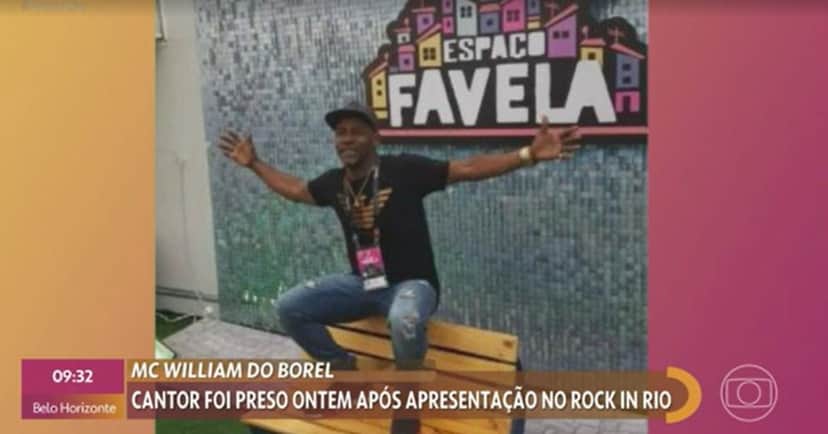 Encontro com Patrícia Poeta noticiou a prisão do cantor Will do Borel logo após o Rock In Rio- Foto: Reprodução Encontro com Patrícia Poeta noticiou a prisão do cantor Will do Borel logo após o Rock In Rio- Foto: Reprodução