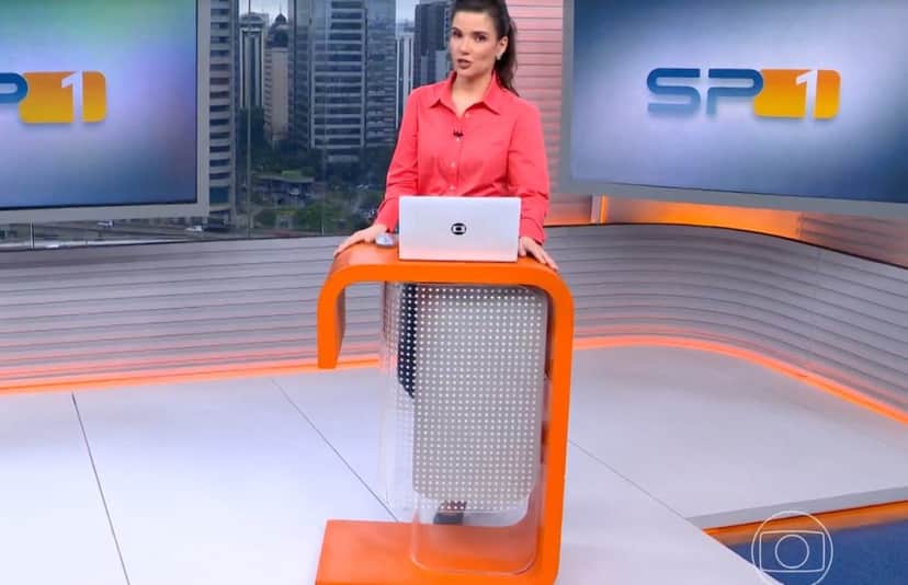 Sabina Simonato na última edição do SP1 -Foto: Reprodução/Globo Sabina Simonato na última edição do SP1 -Foto: Reprodução/Globo