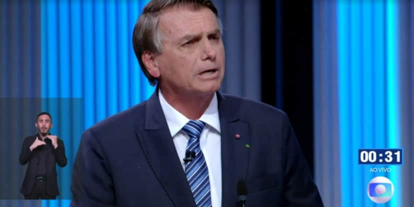 Bolsonaro levou bronca de William Bonner ao vivo (Foto: Reprodução/TV Globo) Bolsonaro levou bronca de William Bonner ao vivo (Foto: Reprodução/TV Globo)