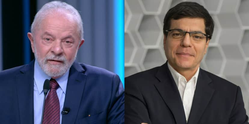 Lula e Ali Kamel (Foto: Reprodução/TV Globo/Memória Globo) Lula e Ali Kamel (Foto: Reprodução/TV Globo/Memória Globo)