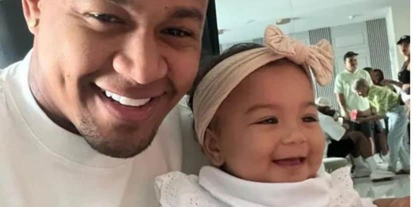 Cantor Léo Santana e sua filha Liz - Foto Reprodução Cantor Léo Santana e sua filha Liz - Foto Reprodução