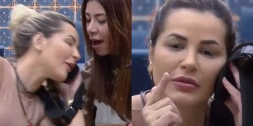De acordo com produção, é proibido brincar com microfone (Reprodução) De acordo com produção, é proibido brincar com microfone (Reprodução)