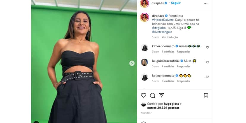 Dira Paes participa do Pipoca com Ivete Dira Paes participa do Pipoca com Ivete
