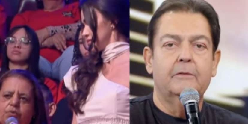 Mulher na plateia do Faustão tem atitude que ninguém imaginava e câmera flagrou momento exato Mulher na plateia do Faustão tem atitude que ninguém imaginava e câmera flagrou momento exato