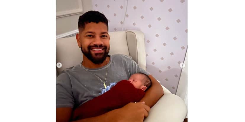 Guilherme Militão, marido de Viviane Araújo, com o filho Guilherme Militão, marido de Viviane Araújo, com o filho
