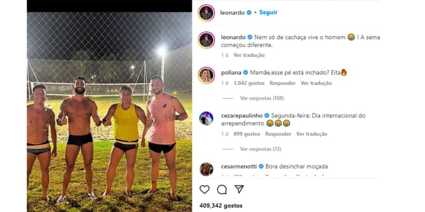 Leonardo publica foto com Gusttavo Lima Leonardo publica foto com Gusttavo Lima