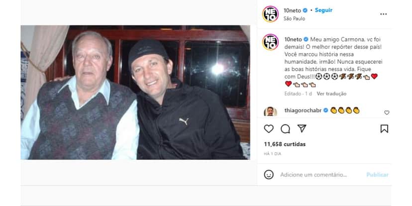 Neto e Roberto Carmona Neto e Roberto Carmona