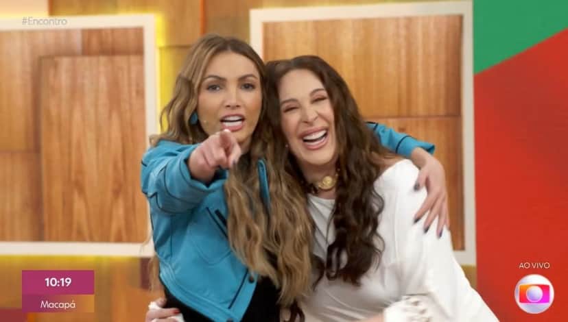 Patrícia Poeta e Claudia Raia Patrícia Poeta e Claudia Raia