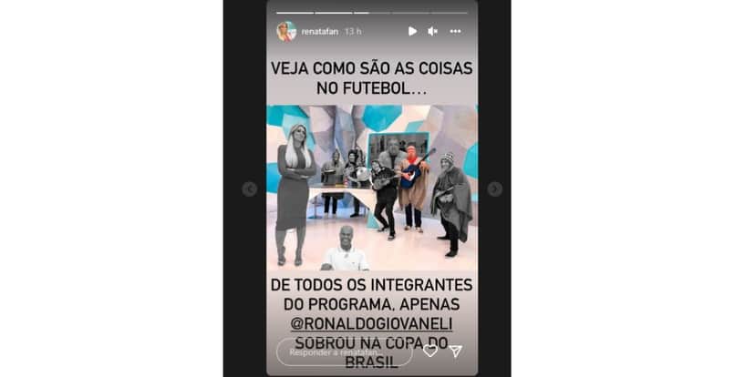 Renata Fan com comentarias eliminados Renata Fan com comentarias eliminados