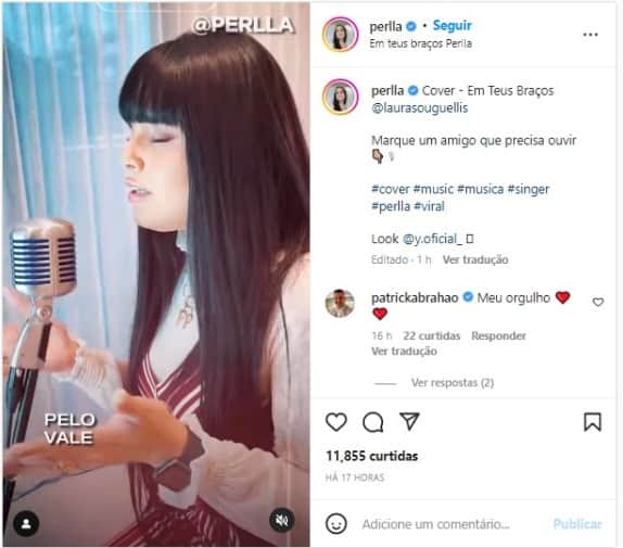 Perlla surgiu completamente mudada (Foto: Reprodução/Instagram) Perlla surgiu completamente mudada (Foto: Reprodução/Instagram)