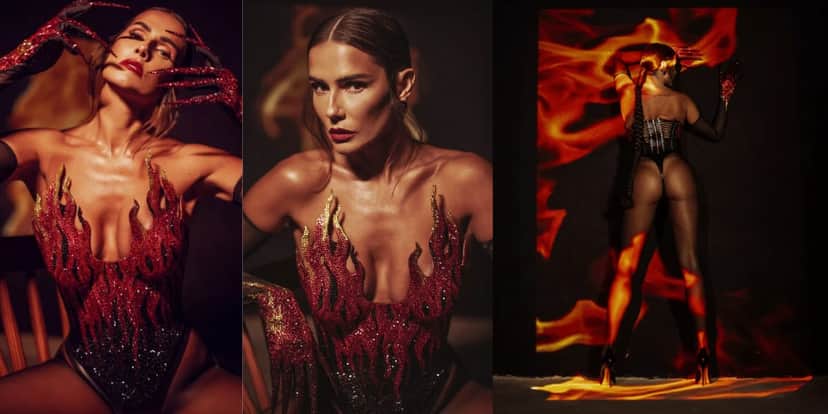 Deborah Secco faz produção impressionante para a volta na Sapucaí (Reprodução: Instagram) Deborah Secco faz produção impressionante para a volta na Sapucaí (Reprodução: Instagram)