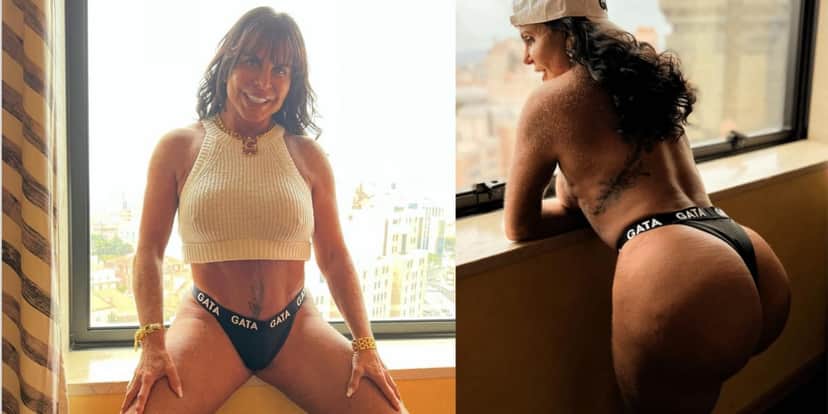Gretchen posa apenas de calcinha para divulgar marca de roupas e deixa o Brasil impressionado (Reprodução: Instagram) Gretchen posa apenas de calcinha para divulgar marca de roupas e deixa o Brasil impressionado (Reprodução: Instagram)