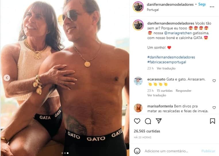 Gretchen e Esdras Souza em ensaio (Foto: Reprodução/Instagram) Gretchen e Esdras Souza em ensaio (Foto: Reprodução/Instagram)