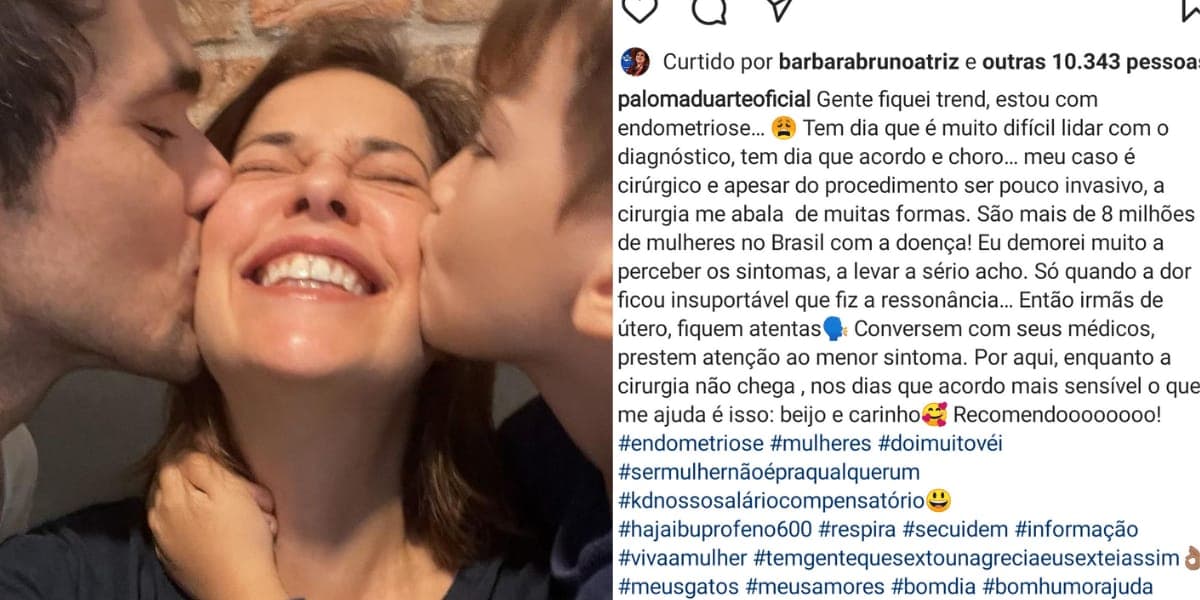 Paloma Duarte conta em suas redes sociais que está com endometriose e faz alerta para as mulheres (Reprodução: Instagram) Paloma Duarte conta em suas redes sociais que está com endometriose e faz alerta para as mulheres (Reprodução: Instagram)
