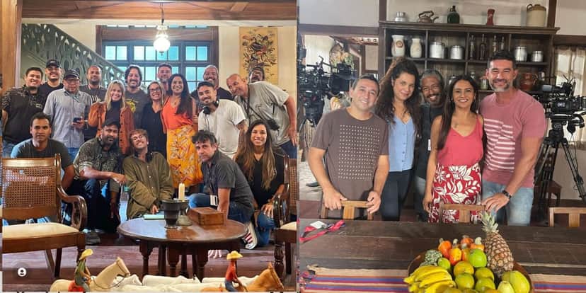 Dira Paes mostra um pouco dos bastidores de Pantanal (Reprodução: Instagram) Dira Paes mostra um pouco dos bastidores de Pantanal (Reprodução: Instagram)