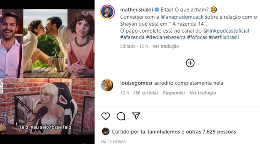 Ana Prado fala da primeira transa com Shayan Ana Prado fala da primeira transa com Shayan