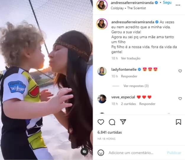 Andressa Ferreira posta homenagem ao filho (Foto: Reprodução/Instagram) Andressa Ferreira posta homenagem ao filho (Foto: Reprodução/Instagram)