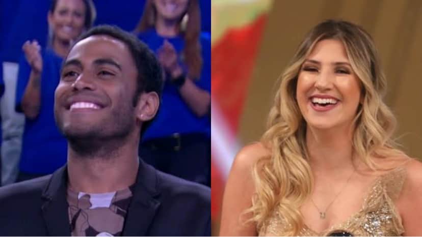 Ícaro Silva e Dani Calabresa disputam a batalha do Lip Sync no Domingão com Huck Ícaro Silva e Dani Calabresa disputam a batalha do Lip Sync no Domingão com Huck