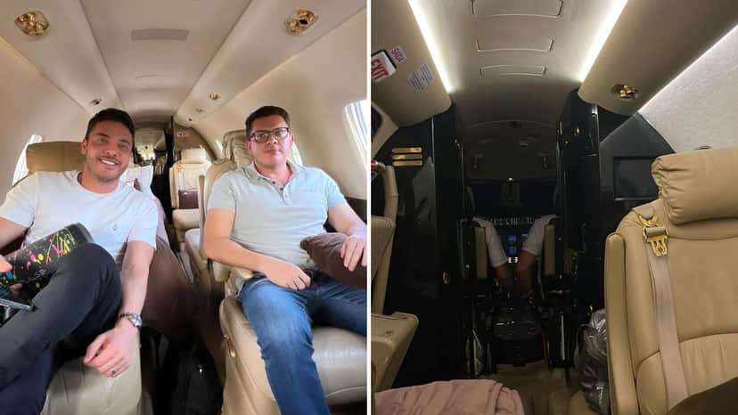 Wesley Safadão tem luxuoso jatinho particular (Foto: Reprodução/Instagram) Wesley Safadão tem luxuoso jatinho particular (Foto: Reprodução/Instagram)
