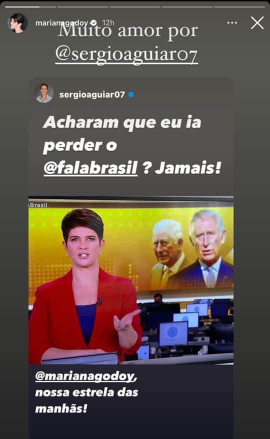Mariana Godoy recebe recado de Sérgio Aguiar e retibui elogio Mariana Godoy recebe recado de Sérgio Aguiar e retibui elogio