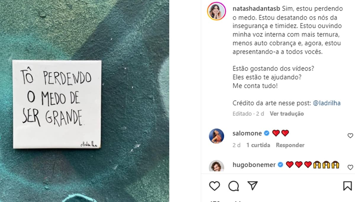 Natasha Dantas, esposa de William Bonner, abre o coração e revela insegurança e timidez que surpreende o público Natasha Dantas, esposa de William Bonner, abre o coração e revela insegurança e timidez que surpreende o público