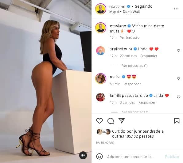 Otaviano Costa decidiu se derreter por Flávia Alessandra (Foto: Reprodução/ Instagram) Otaviano Costa decidiu se derreter por Flávia Alessandra (Foto: Reprodução/ Instagram)