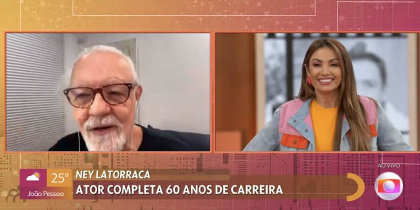 Patrícia Poeta fala sobre 60 anos na carreira de Ley Latorraca (Reprodução) Patrícia Poeta fala sobre 60 anos na carreira de Ley Latorraca (Reprodução)