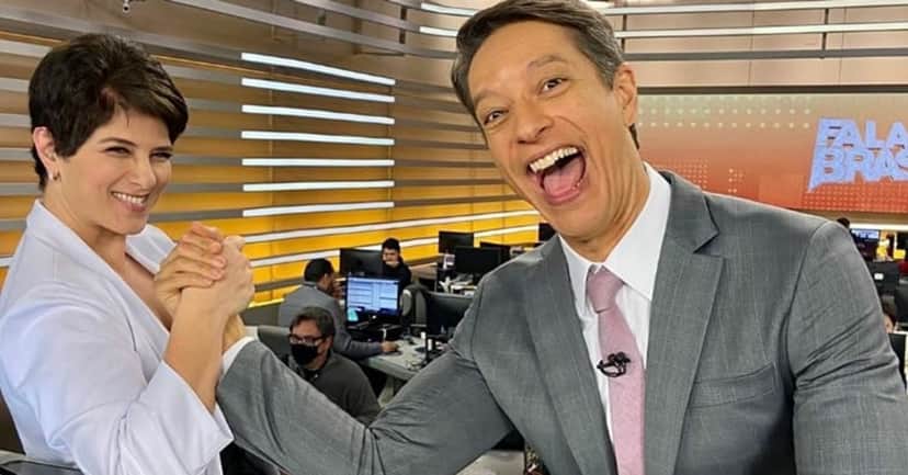 Mariana Godoy e Sérgio Aguiar tinham ótima dinâmica no Fala Brasil Mariana Godoy e Sérgio Aguiar tinham ótima dinâmica no Fala Brasil
