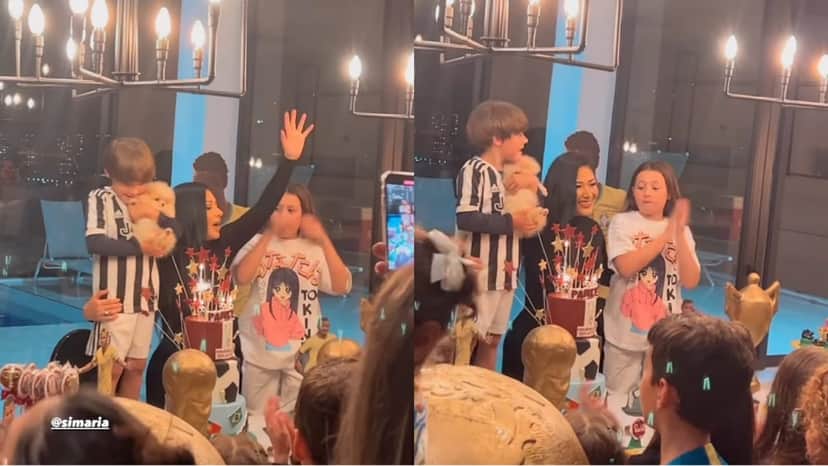 Simaria deu festa de aniversário para Pawel e Simone compareceu, filmando o parabéns e marcando o Instagram da irmã Simaria deu festa de aniversário para Pawel e Simone compareceu, filmando o parabéns e marcando o Instagram da irmã