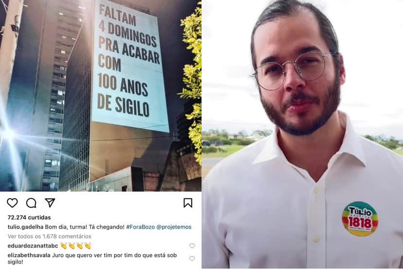 Túlio Gadêlha, em campanha par deputado federal, fala da quebra do sigilo e recebe comentário de apoiadora, Elizabeth Savala Túlio Gadêlha, em campanha par deputado federal, fala da quebra do sigilo e recebe comentário de apoiadora, Elizabeth Savala