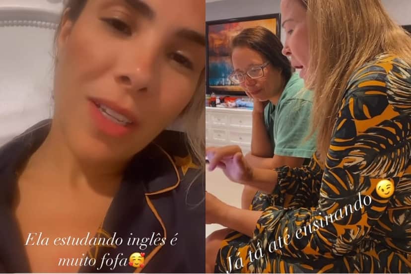 Wanessa expõe vídeo da mãe falando em inglês com sotaque e dá risada com o filho Wanessa expõe vídeo da mãe falando em inglês com sotaque e dá risada com o filho