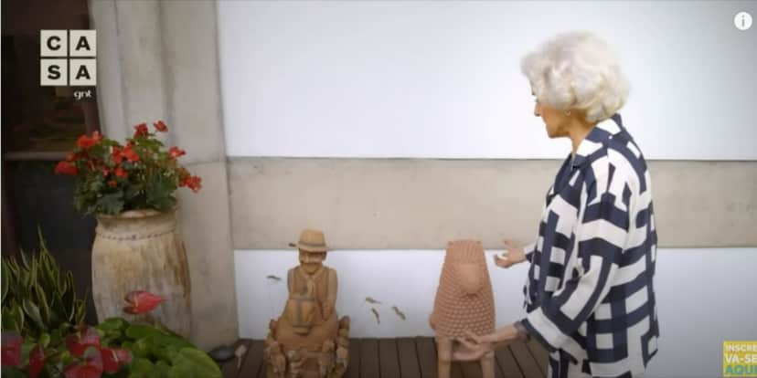 Decoração em mansão de Marieta Severo (Foto: Reprodução/YouTube) Decoração em mansão de Marieta Severo (Foto: Reprodução/YouTube)