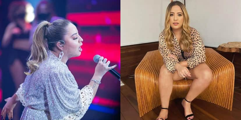 Mari Fernandez no programa de "Faustão" (Foto: Reprodução/Band/Instagram) Mari Fernandez no programa de "Faustão" (Foto: Reprodução/Band/Instagram)