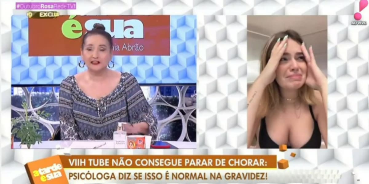 Sonia Abrão falou sobre gravidez de Viih Tube (Foto: Reprodução/RedeTV!) Sonia Abrão falou sobre gravidez de Viih Tube (Foto: Reprodução/RedeTV!)