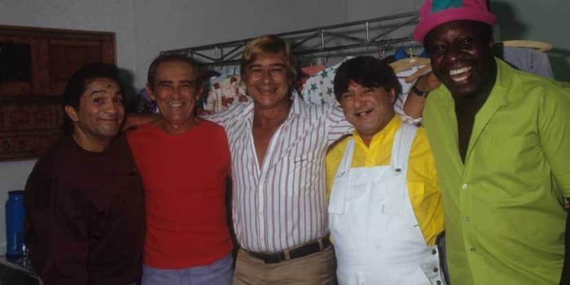 Dedé Santana, Renato Aragão, Ted Boy Marino, Zacarias e Mussum, de "Os Trapalhões" (Foto: Acervo Globo) Dedé Santana, Renato Aragão, Ted Boy Marino, Zacarias e Mussum, de "Os Trapalhões" (Foto: Acervo Globo)