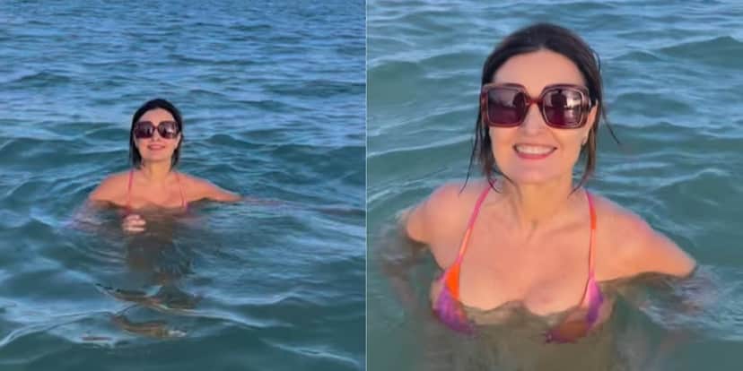 Apresentadora da Globo, Fátima Bernardes surge em vídeo no mar e deixa seguidores encantados - Foto: Reprodução print do vídeo no instagram Apresentadora da Globo, Fátima Bernardes surge em vídeo no mar e deixa seguidores encantados - Foto: Reprodução print do vídeo no instagram
