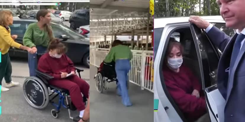 Íris Abravanel foi votar de cadeira de rodas e estava com muitas dores pela trombose (Reprodução: Youtube) Íris Abravanel foi votar de cadeira de rodas e estava com muitas dores pela trombose (Reprodução: Youtube)