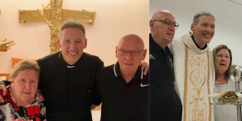 Padre Marcelo Rossi ao lado de seus pais (Reprodução: Instagram) Padre Marcelo Rossi ao lado de seus pais (Reprodução: Instagram)