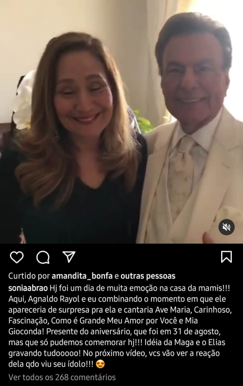 Publicação de Sônia Abrão (Foto: Reprodução/Instagram) Publicação de Sônia Abrão (Foto: Reprodução/Instagram)