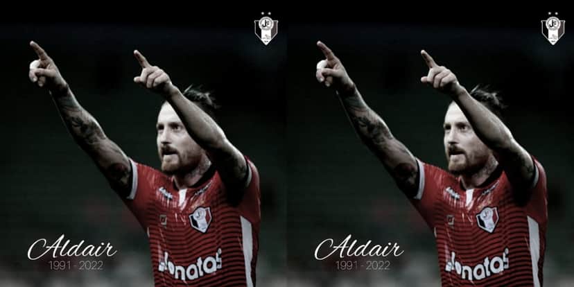 Aldair, ex-atacante do Joinville morre aos 30 anos - Foto: Reprodução Aldair, ex-atacante do Joinville morre aos 30 anos - Foto: Reprodução