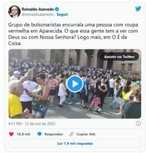 Apoiadores do atual presidente foram criticados na web (Foto: Reprodução / Twitter) Apoiadores do atual presidente foram criticados na web (Foto: Reprodução / Twitter)