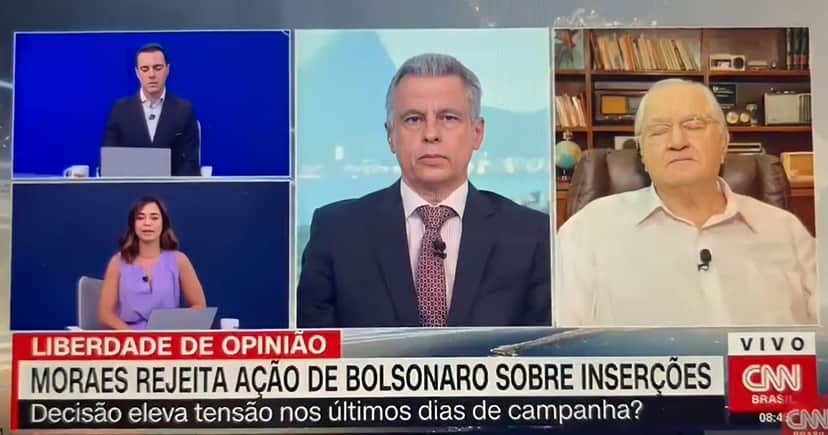 Jornalistas do CNN Novo Dia dividiram tela com um Boris Casoy sonolento e caso repercutiu na internet Jornalistas do CNN Novo Dia dividiram tela com um Boris Casoy sonolento e caso repercutiu na internet