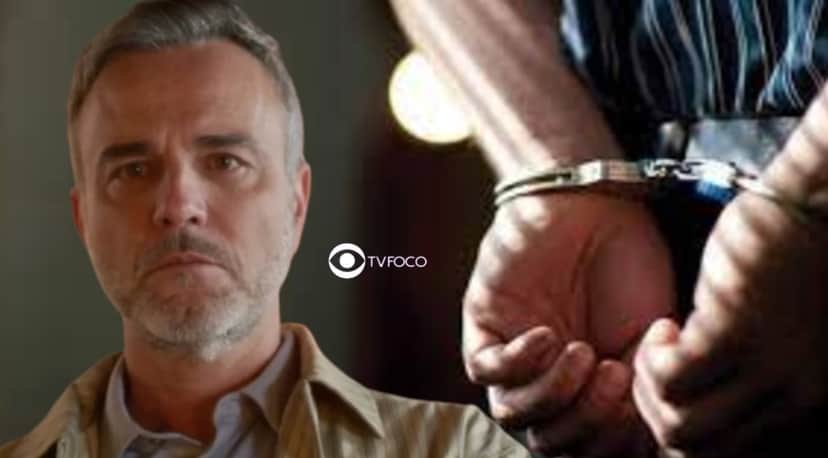 Gustavo (Marcelo Valle) em Cara e Coragem; será preso após vazamento de vídeo (Foto: Reprodução / Globo / Montagem TV Foco) Gustavo (Marcelo Valle) em Cara e Coragem; será preso após vazamento de vídeo (Foto: Reprodução / Globo / Montagem TV Foco)